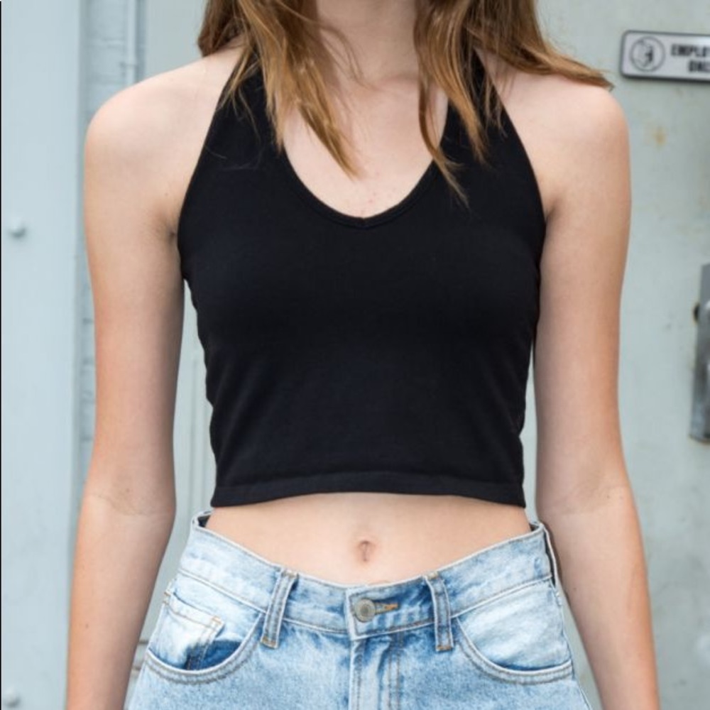 Black brandy Melville halter top